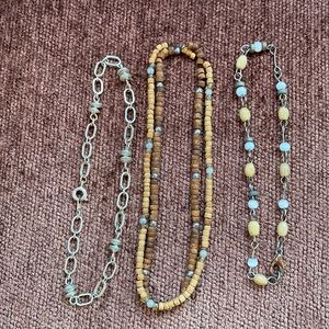 3 Anklets/Bracelets in earthtone color